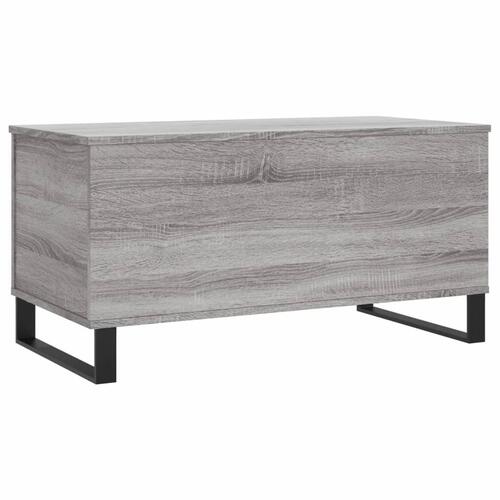 Sofabord 90x44,5x45 cm konstrueret træ sonoma-eg grå