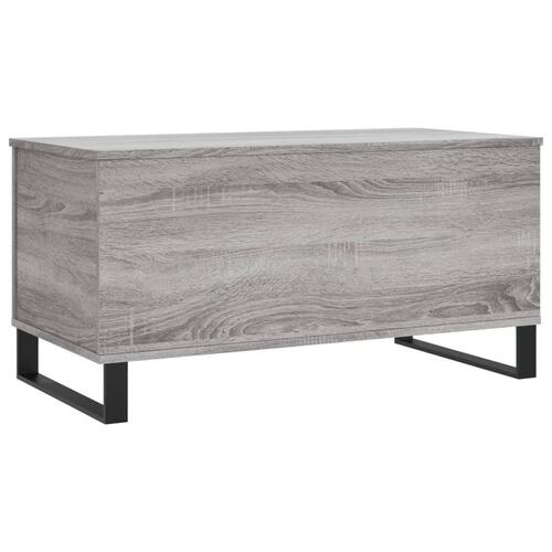 Sofabord 90x44,5x45 cm konstrueret træ sonoma-eg grå
