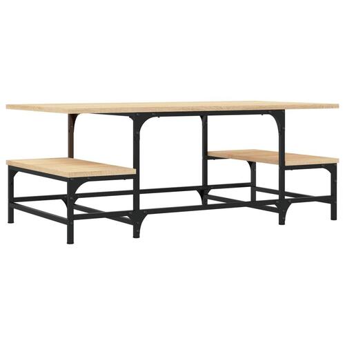 Sofabord 100x50,5x40 cm konstrueret træ sonoma-eg
