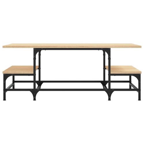 Sofabord 100x50,5x40 cm konstrueret træ sonoma-eg