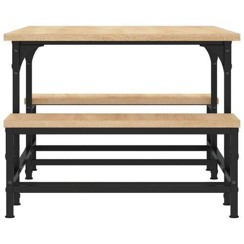 Sofabord 100x50,5x40 cm konstrueret træ sonoma-eg