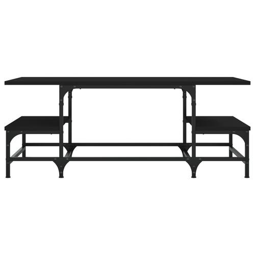 Sofabord 100x50,5x40 cm konstrueret træ sort