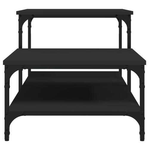 Sofabord 100x50,5x45 cm konstrueret træ sort