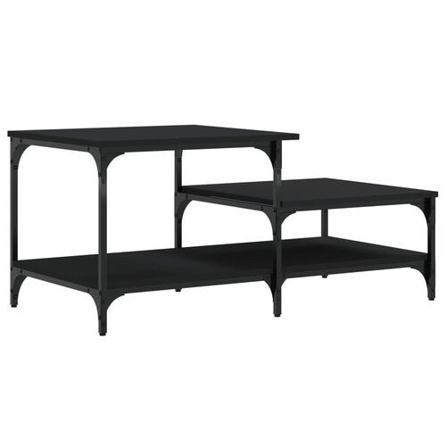 Sofabord 100x50,5x45 cm konstrueret træ sort