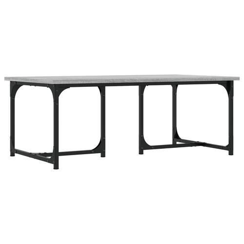 Sofabord 90x50x35 cm konstrueret træ grå sonoma-eg
