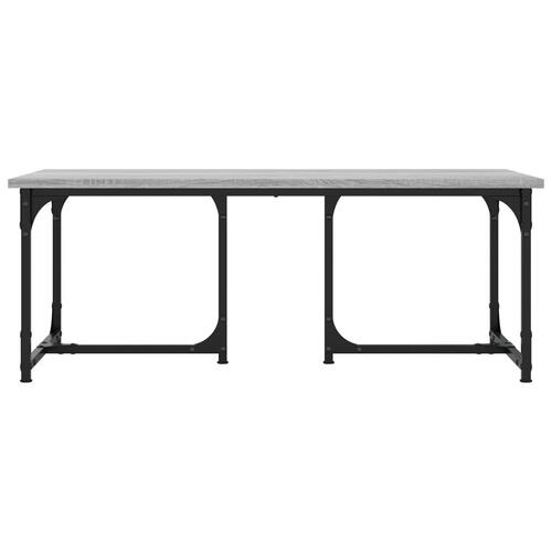 Sofabord 90x50x35 cm konstrueret træ grå sonoma-eg