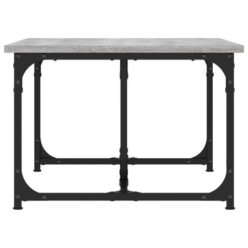 Sofabord 90x50x35 cm konstrueret træ grå sonoma-eg