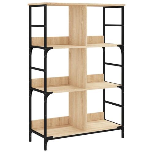 Bogreol 78,5x33x117,5 cm konstrueret træ sonoma-eg