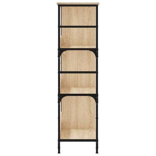 Bogreol 78,5x33x117,5 cm konstrueret træ sonoma-eg