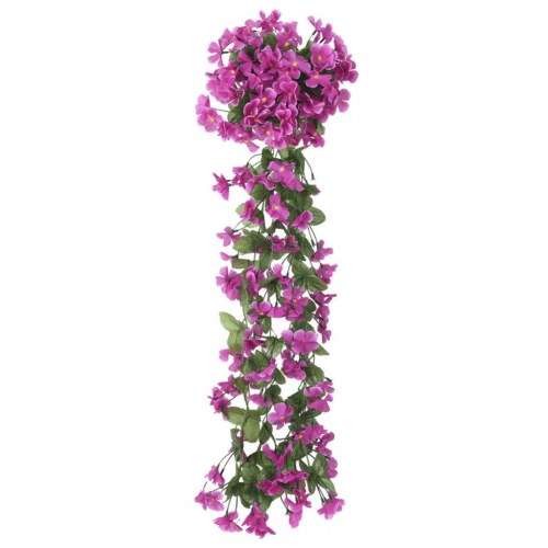 Blomsterguirlander til jul 3 stk. 85 cm lyslilla