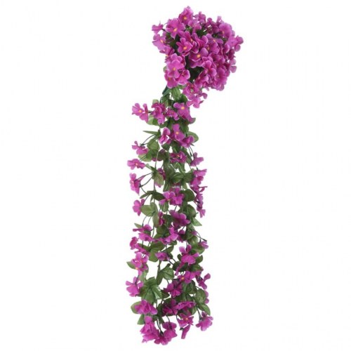 Blomsterguirlander til jul 3 stk. 85 cm lyslilla