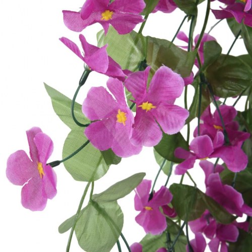 Blomsterguirlander til jul 3 stk. 85 cm lyslilla