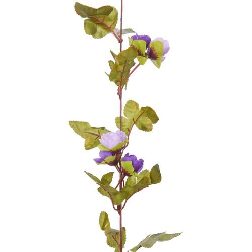 Blomsterguirlander til jul 6 stk. 215 cm lyslilla