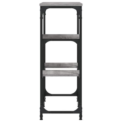 Konsolbord 89,5x28x76 cm konstrueret træ grå sonoma-eg