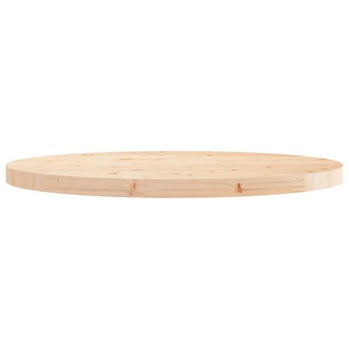 Bordplade Ø70x3 cm rund massivt fyrretræ