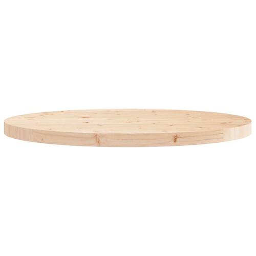 Bordplade Ø70x3 cm rund massivt fyrretræ