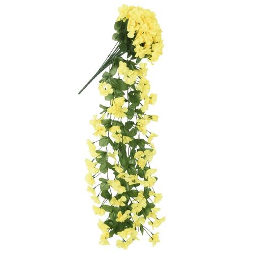 Blomsterguirlander til jul 3 stk. 85 cm gul