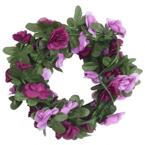 Blomsterguirlander 6 stk. 250 cm lys forårslilla