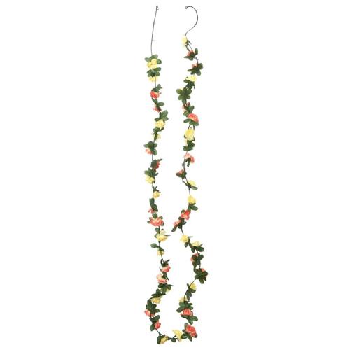 Blomsterguirlander til jul 6 stk. 250 cm forårsfarver