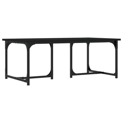 Sofabord 90x50x35 cm konstrueret træ sort