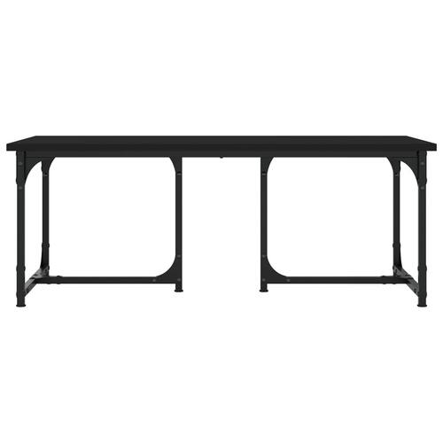 Sofabord 90x50x35 cm konstrueret træ sort