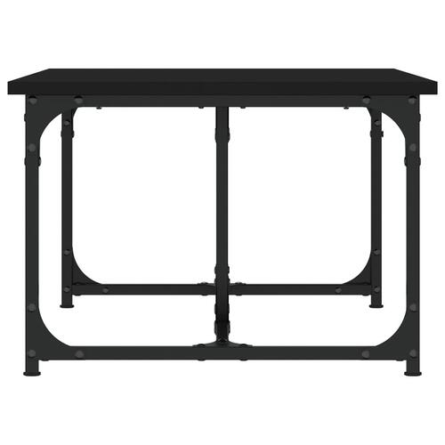 Sofabord 90x50x35 cm konstrueret træ sort