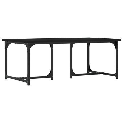 Sofabord 90x50x35 cm konstrueret træ sort