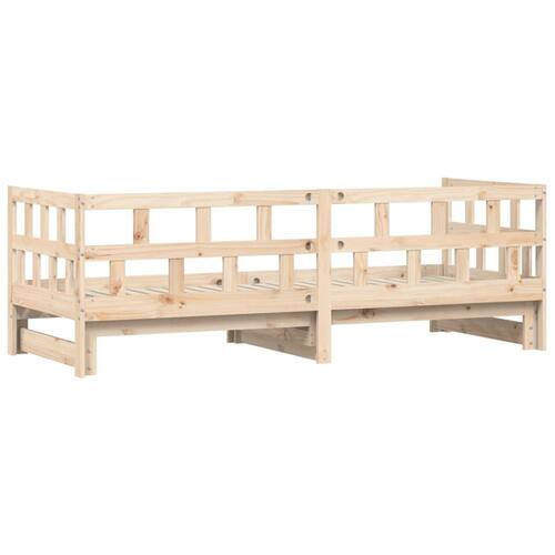 Daybed med udtræk 90x190 cm massivt fyrretræ