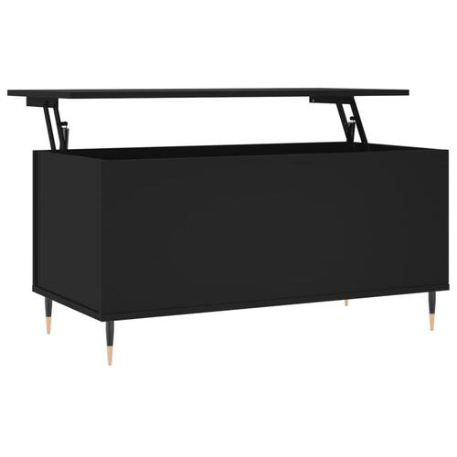 Sofabord 90x44,5x45 cm konstrueret træ sort