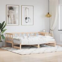 Daybed med udtræk 80x200 cm massivt fyrretræ