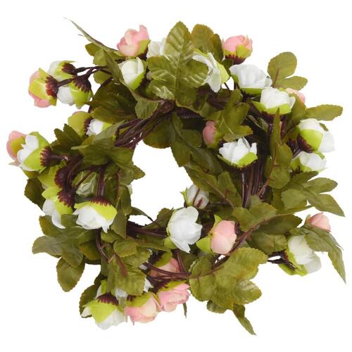 Blomsterguirlander til jul 6 stk. 215 cm champagnefarvet