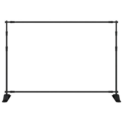 Stativ til fotobaggrund 2 stk. 305x243 cm stål sort