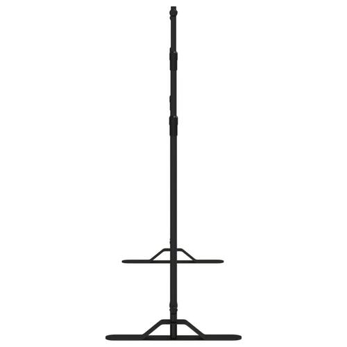 Stativ til fotobaggrund 2 stk. 305x243 cm stål sort