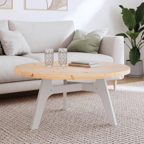 Bordplade Ø90x3 cm rund massivt fyrretræ