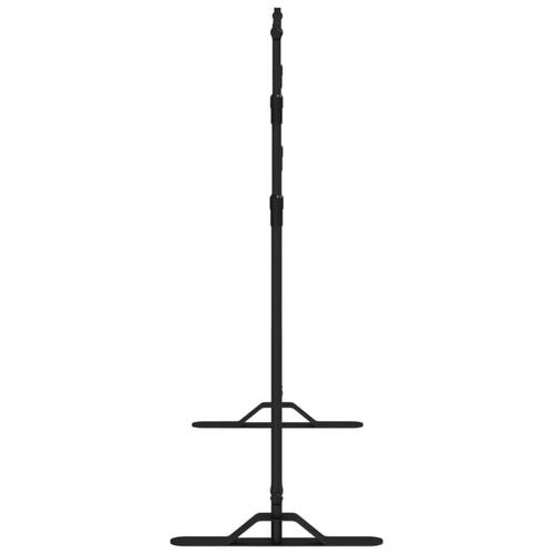 Stativer til fotobaggrund 2 stk. 254x243 cm stål sort