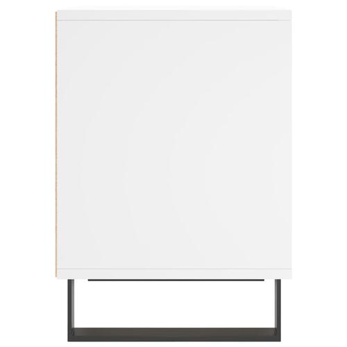 Sengebord 40x35x50 cm konstrueret træ hvid