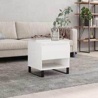 Sofabord 50x46x50 cm konstrueret træ hvid