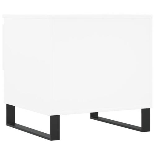 Sofabord 50x46x50 cm konstrueret træ hvid