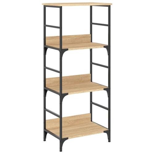 Bogreol 50x33x117,5 cm konstrueret træ sonoma-eg