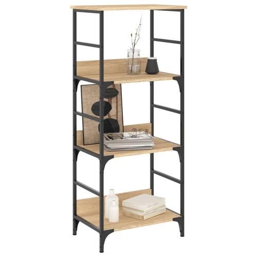 Bogreol 50x33x117,5 cm konstrueret træ sonoma-eg