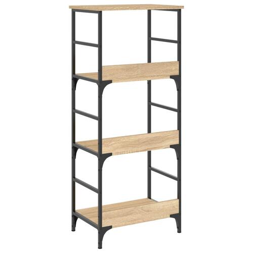 Bogreol 50x33x117,5 cm konstrueret træ sonoma-eg