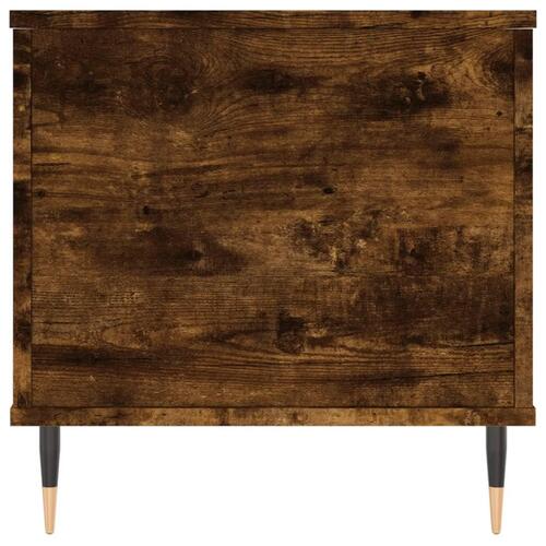 Sofabord 90x44,5x45 cm konstrueret træ røget egetræsfarve