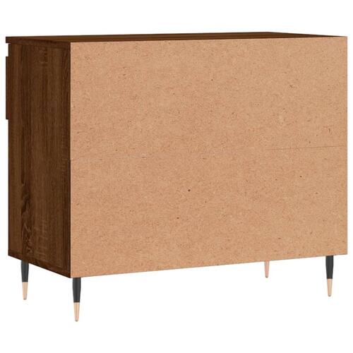 Skoreol 70x36x60 cm konstrueret træ brun egetræsfarve
