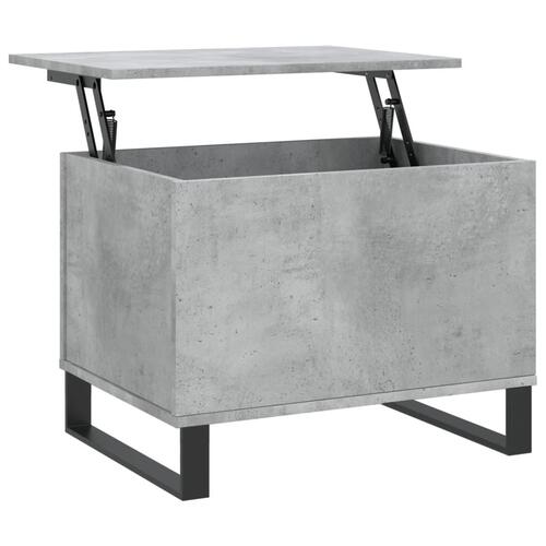 Sofabord 60x44,5x45 cm konstrueret træ betongrå