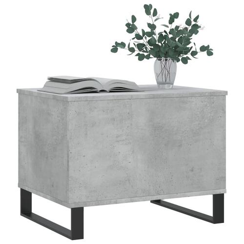 Sofabord 60x44,5x45 cm konstrueret træ betongrå