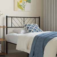 Sengegavl 90 cm metal sort