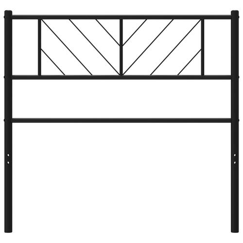 Sengegavl 90 cm metal sort