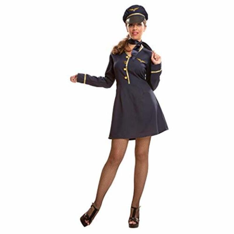 Kostume til voksne Stewardesse Luftfart pilot (3 Dele) M/L