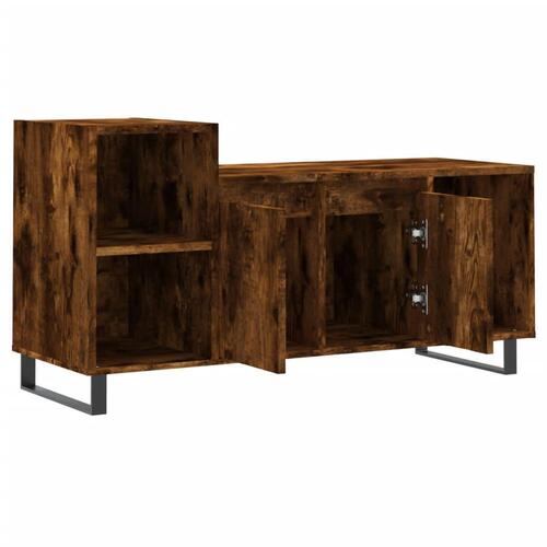 Tv-bord 100x35x55 cm konstrueret træ røget egetræsfarve