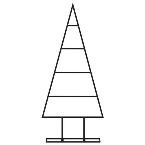 Dekorativt juletræ 60 cm metal sort